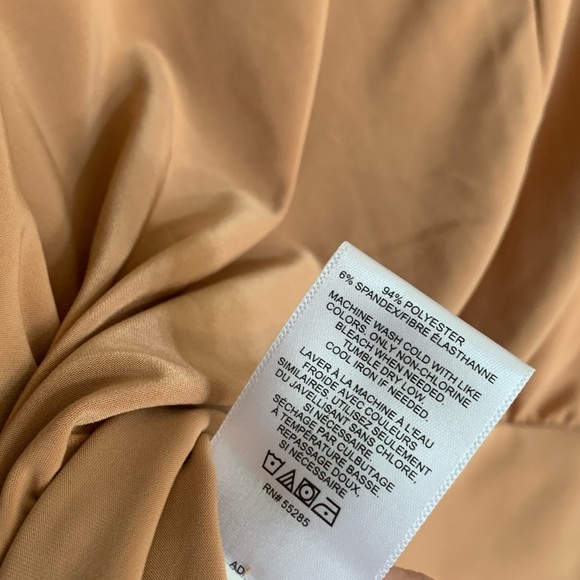 Express Tan Ruffle Sleeve Blouse - small - Picture 4 of 4